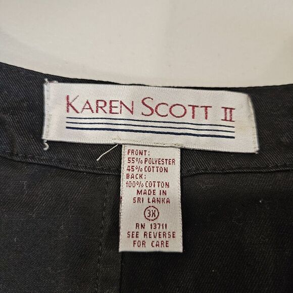 Vtg Karen Scott Tapestry Vest Womens Size 3X Americana Regency Boho Artsy - Picture 6 of 8